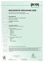 LACON BIO Zertifikat 